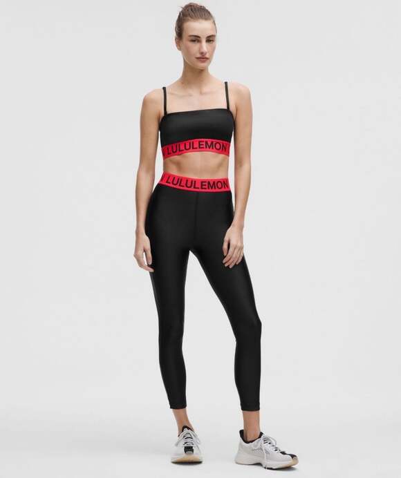 Lululemon Pants - Lululemon Logo Elastic Bra and Legging Set,  Bra size L / Leggings Size 6